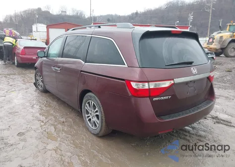 2011 Honda Odyssey Ex-L from USA, damaged, VIN 5FNRL5H60BB075161